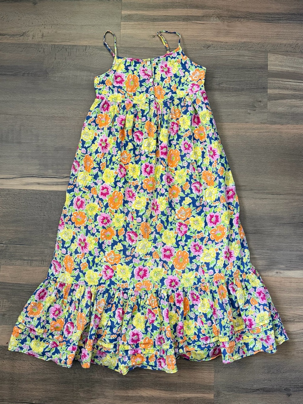 Polo Ralph Lauren Girls' Floral Ruffle Skirt Maxi Dress - Size 12